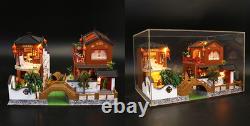 New DIY Miniature Wooden Dollhouse Chinese House Model Kits Handcrafted Toy Gift