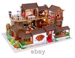 New DIY Miniature Wooden Dollhouse Chinese House Model Kits Handcrafted Toy Gift
