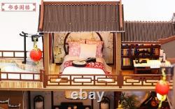 New DIY Miniature Wooden Dollhouse Chinese House Model Kits Handcrafted Toy Gift