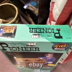 New Dura-Craft Pioneer Log Cabin Miniature Dollhouse #PR 179 Real Wood Vintage