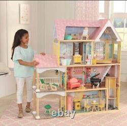 New Kidkraft Lola Mansion Wooden Dollhouse 30 Accessories