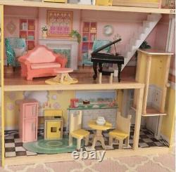 New Kidkraft Lola Mansion Wooden Dollhouse 30 Accessories