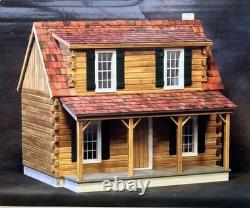 New Moss Creek Log Cabin Dollhouise J535 4 Rooms 24x17x21 Real Good Toys