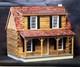 New Moss Creek Log Cabin Dollhouise J535 4 Rooms 24x17x21 Real Good Toys