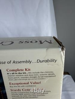 New Moss Creek Log Cabin Dollhouise J535 4 Rooms 24x17x21 Real Good Toys