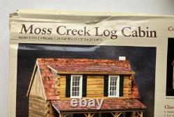 New Moss Creek Log Cabin Dollhouise J535 4 Rooms 24x17x21 Real Good Toys