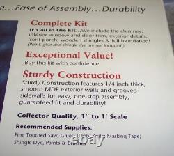 New Moss Creek Log Cabin Dollhouise J535 4 Rooms 24x17x21 Real Good Toys