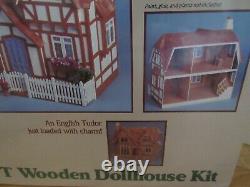 New Sealed Vintage 1983 The Glencroft Wooden Dollhouse Kit By Greenleaf #8001