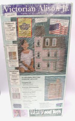 New Sealed! Vintage Victorian Alison Jr 9 Rooms Doll House Kit Model J-MP 907
