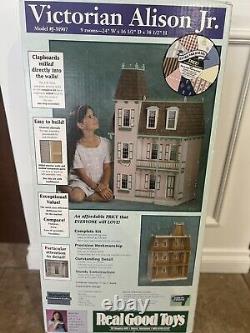 New! Victorian Alison Jr. Model J-M907 Wood Doll House Kit UNASSEMBLED