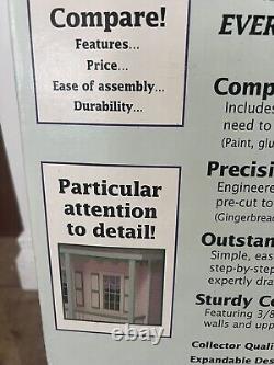 New! Victorian Alison Jr. Model J-M907 Wood Doll House Kit UNASSEMBLED