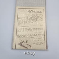 New Vintage Pretty Pleat-tiny Dollhouse Pleater 1/ 2-1 d. Anne Ruff With Instru