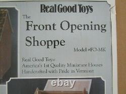 New Vintage Real Good Toys Front Opening Shop Dollhouse Kit 112 Wood