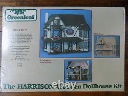 New Vtg The Harrison Wooden Dollhouse Kit 1979 Greenleaf #8006 Christmas Gift