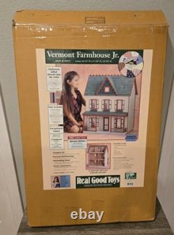 New in Open Box Vermont Farmhouse Jr. J-M4017 Real Good Toys Dollhouse Kit