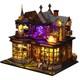 OZJAY DIY Miniature House Kit, Mini House Building Kit with Furniture, Miniature