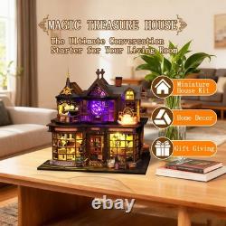 OZJAY DIY Miniature House Kit, Mini House Building Kit with Furniture, Miniature