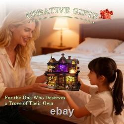 OZJAY DIY Miniature House Kit, Mini House Building Kit with Furniture, Miniature