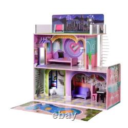 Olivia's Little World Sunset Wooden Dollhouse for 12 Dolls