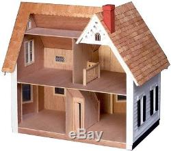 Paintable Stainable Westville Dollhouse Kit DIY Project Model Craft Set