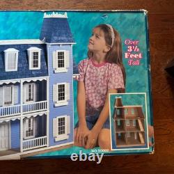 Petite Dreams Victorian Solid Wood Dollhouse Easy Assembly NO. 20002 Open Box
