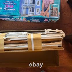 Petite Dreams Victorian Solid Wood Dollhouse Easy Assembly NO. 20002 Open Box