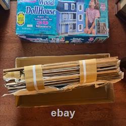 Petite Dreams Victorian Solid Wood Dollhouse Easy Assembly NO. 20002 Open Box