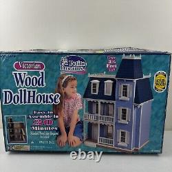 Petite Dreams Victorian Solid Wood Dollhouse Easy Assembly NO. 20002 READ