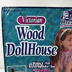 Petite Dreams Victorian Solid Wood Dollhouse Easy Assembly NO. 20002 READ