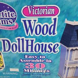 Petite Dreams Victorian Solid Wood Dollhouse Easy Assembly NO. 20002 READ