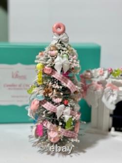 Pink/White Dollhouse Mini 112, 7 inch, Candies & Cream PRE-LITChristmas Tree