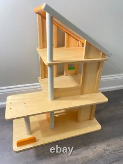 Plan Toys Chalet Wooden Dollhouse Set with additional house Assessories