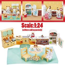 Plastic Dollhouse Miniature Furniture Lot Kit Set Mini Handmade Girl Accessories