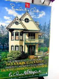 President's Choice DIY wooden dollhouse kit 1998 new