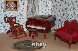 Price Drop! Brick Colonial Dollhouse 5 Rms Furnished Inc Grand Piano