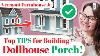 Pt 9 Vermont Farmhouse Jr Dollhouse Kit Build Tutorial Tips On How To Build The Tricky Front Porch