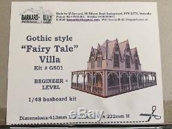 Quarter 1/4 148 Scale Dollhouse Kit Barnard Built Gothic Style Fairytale Villa