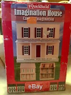 Quick Build Imagination House 1 inch scale Doll House Wood Kit 67100 New Other