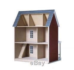 Quickbuild Imagination House Unfinished Dollhouse Kit 1in Scale #67100 DIY