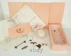 RARE Gorgeous Hardware & Tub Sink Toilet Bathroom Kit 112 Dollhouse Miniature