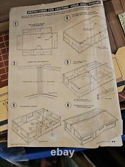 RARE New Unbulit 1950's Vintage Doll House Model 100 Dollyhome Child Life Toys