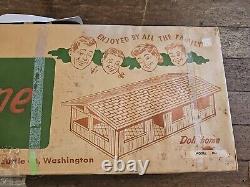 RARE New Unbulit 1950's Vintage Doll House Model 100 Dollyhome Child Life Toys