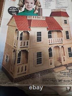 RARE? Victorian Mansion Wood Doll House By Arrow New 3 Stories