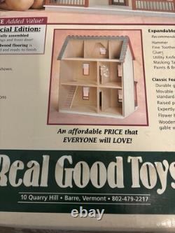 READ! Real Good ToysVermont Farmhouse Jr 29 Wood Dollhouse Kit J-M401