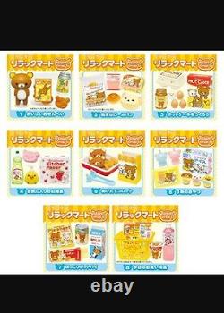 RE-MENT Set of 8 san-x Rilakkuma supermarket, 16 Barbie kitchen food miniatures