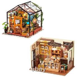 ROBOTIME Miniature House Kit DIY Mini Dollhouse with Accessories Tiny House M