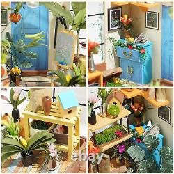 ROBOTIME Miniature House Kit DIY Mini Dollhouse with Accessories Tiny House M