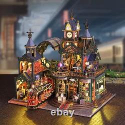 Railway City Dollhouse Kit Miniature Wizardi Roombox Kit F07M51-99-ES019