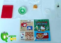 Rare 2014 Re-Ment Hello Kitty Coffee Shop Full Set of 12 pcs