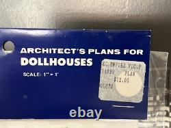Rare Architects Plans For Second Empire Victorian Dollhouse Vtg 1975 Sealed New